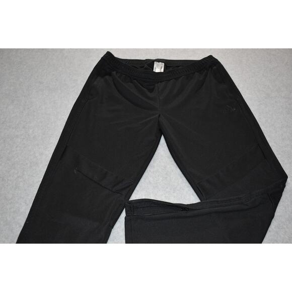 Adidas Gym Pants Joggers Mens Size XL Slight Tapered Slim ZIP Ankle Polyester - Picture 3 of 8